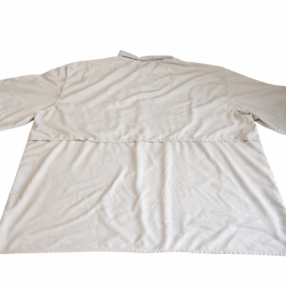 Magellan Fish Gear 3XL Angler Fit Vented Fishing Shirt Tan - Picture 2 of 10